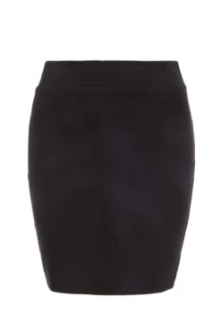 Black Stretch Bodycon Mini Skirt