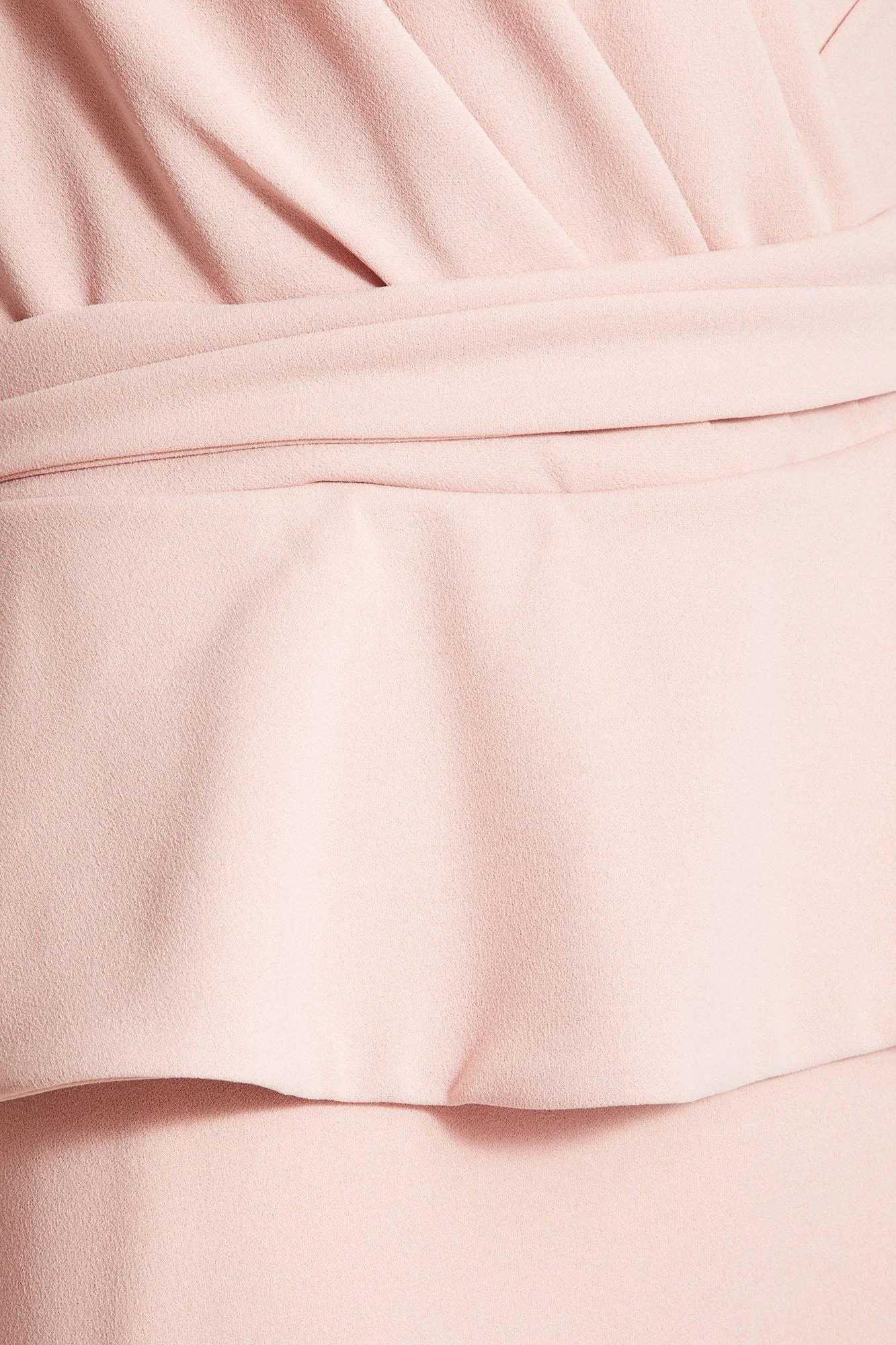 Nude Wrap Peplum Maxi Dress 6 Nude Wrap Peplum Maxi Dress - Image 6