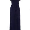 Navy Wrap Embellished Maxi Dress 12 Navy Wrap Embellished Maxi Dress -Women Clothing Sales Store 00100023194 ZM