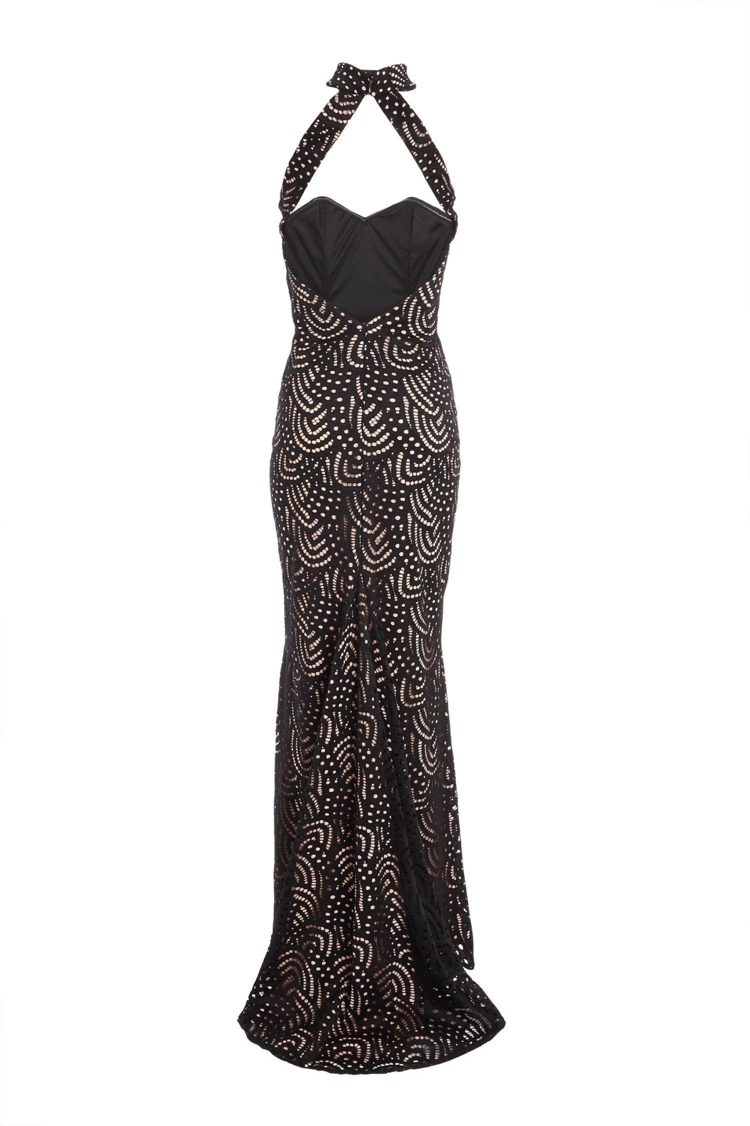 Black Lace Fishtail Maxi Dress 5 Black Lace Fishtail Maxi Dress - Image 5