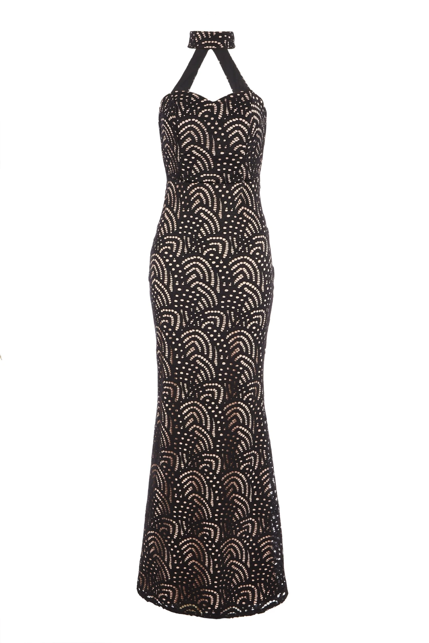 Black Lace Fishtail Maxi Dress 1 Black Lace Fishtail Maxi Dress
