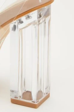 Square Toe Clear Heeled Sandal -Women Clothing Sales Store 00100031836 XS
