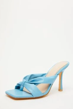 Blue Mule Heeled Sandals -Women Clothing Sales Store 00100032930 XB