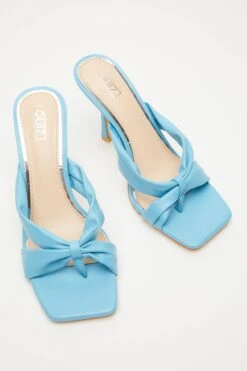 Blue Mule Heeled Sandals -Women Clothing Sales Store 00100032930 XS