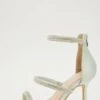 Sage Satin Embellished Heeled Sandals 12 Sage Satin Embellished Heeled Sandals -Women Clothing Sales Store 00100032946 ZM