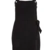 Black Wrap Mini Dress 13 Black Wrap Mini Dress -Women Clothing Sales Store 00100034065 ZM