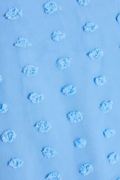 Petite Blue Chiffon Polka Dot Skater Dress -Women Clothing Sales Store 00100034937 ZS