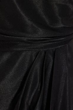 Black Ruched Midi Dress -Women Clothing Sales Store 00100034952 ZS