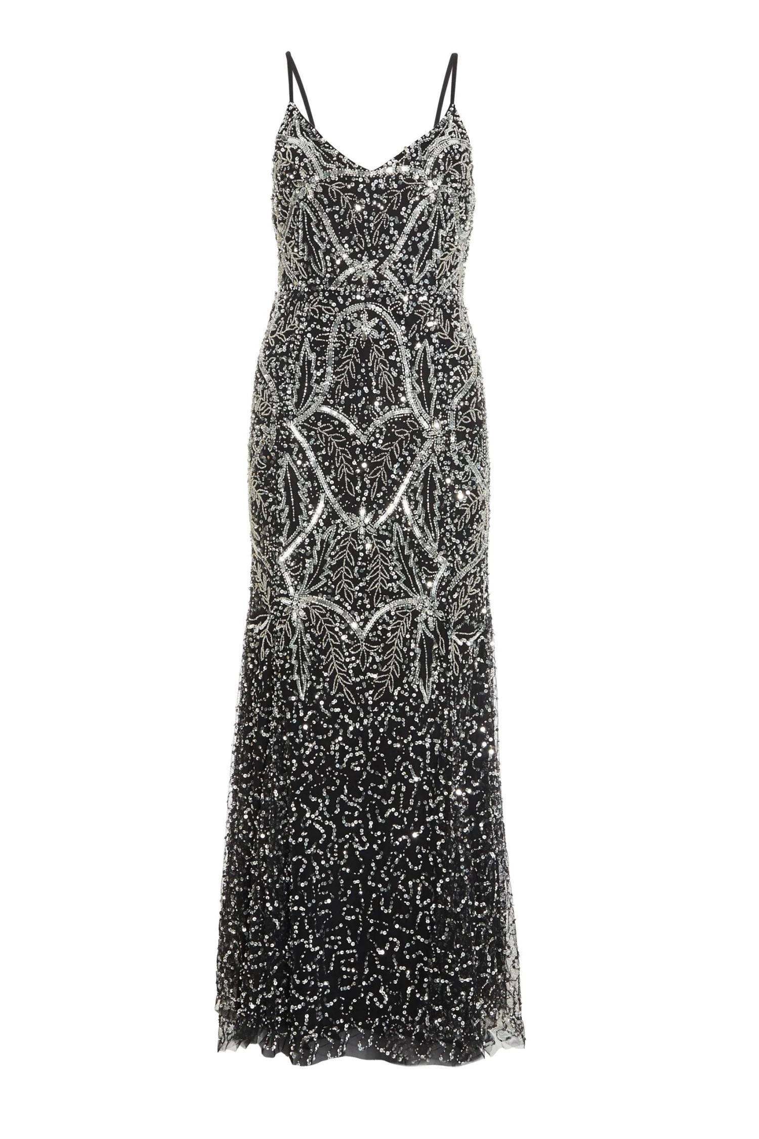 Petite Black Sequin Maxi Dress 1 Petite Black Sequin Maxi Dress