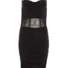 Petite Black Mesh Bodycon Midi Dress 13 Petite Black Mesh Bodycon Midi Dress -Women Clothing Sales Store 00100035202 ZM