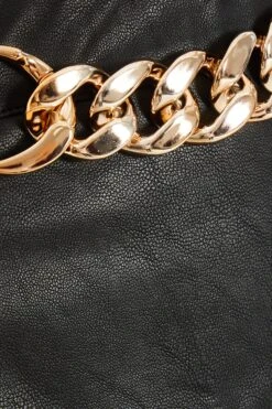 Black Faux Leather Pleated Mini Skirt -Women Clothing Sales Store 00100035283 ZS