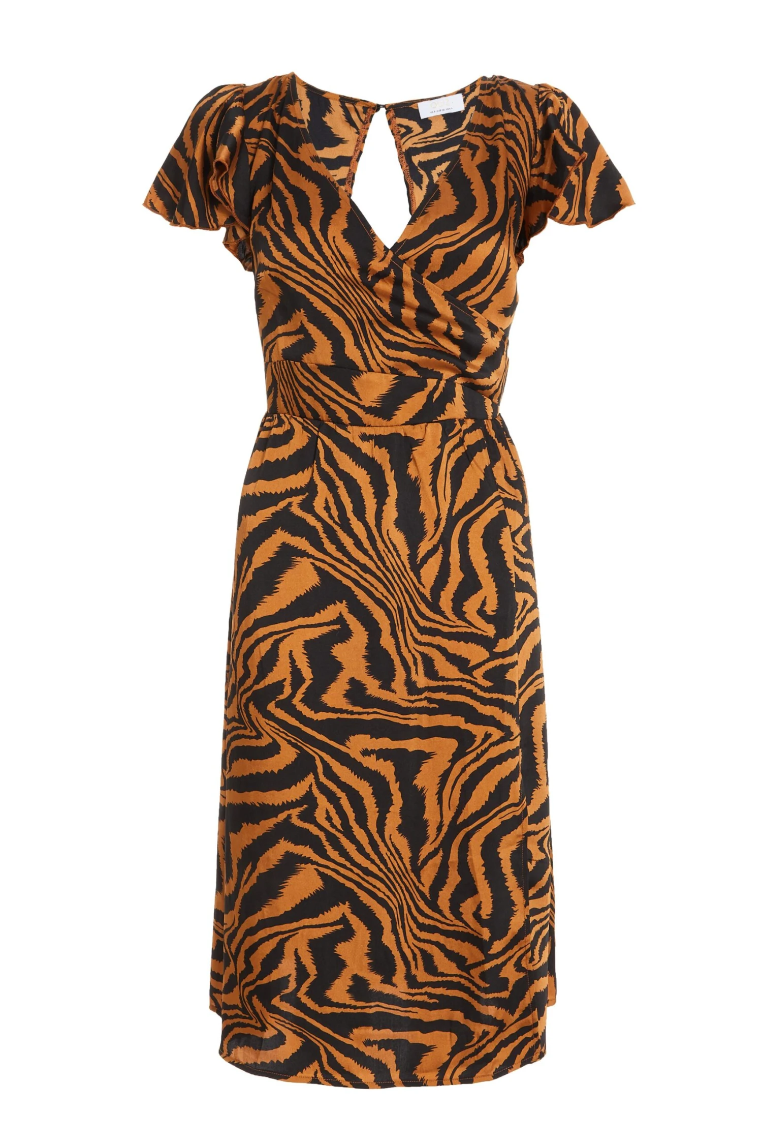 Petite Rust Animal Print Midi Dress 1 Petite Rust Animal Print Midi Dress