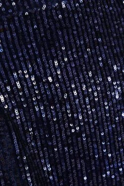 Navy Sequin Mini Skirt -Women Clothing Sales Store 00100035834 ZS