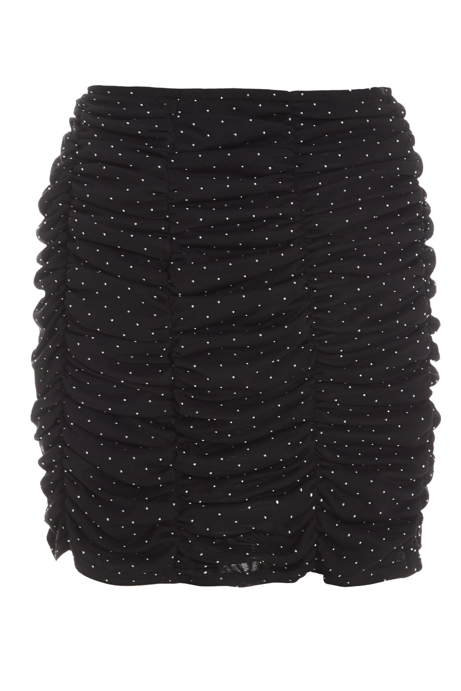 Black Diamante Mesh Mini Skirt 5 Black Diamante Mesh Mini Skirt - Image 5