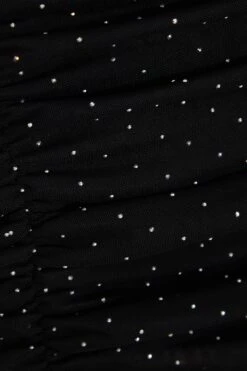 Black Diamante Mesh Mini Skirt 11 Black Diamante Mesh Mini Skirt -Women Clothing Sales Store 00100035837 ZS