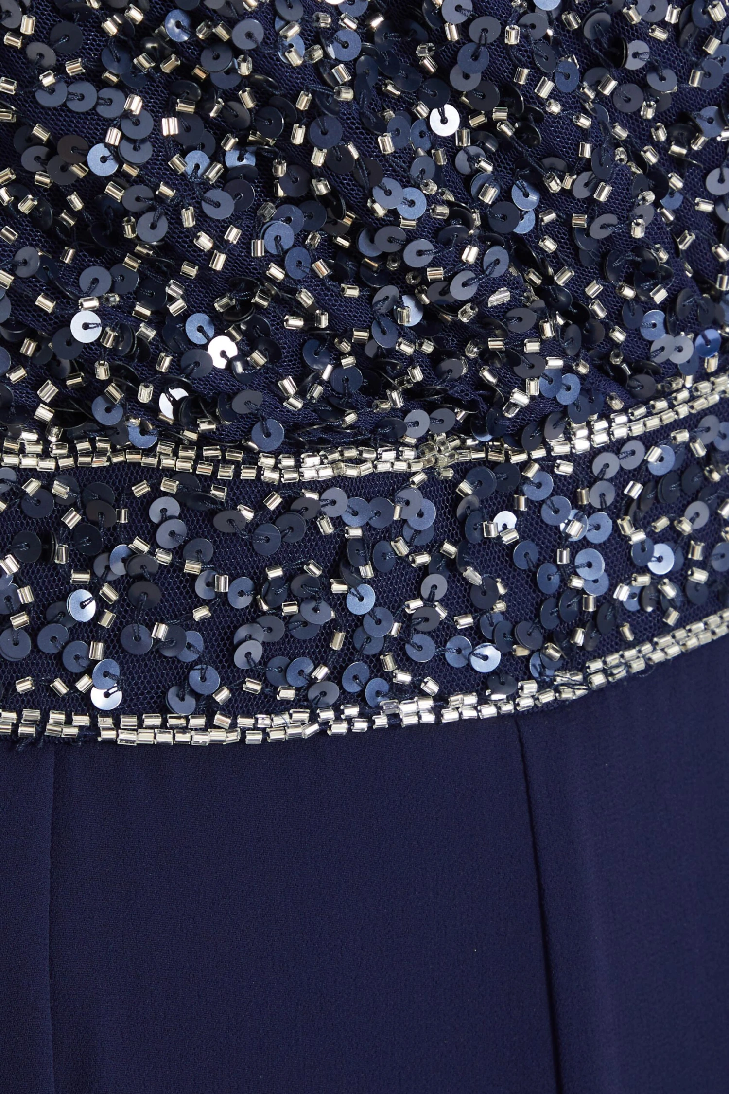 Navy Chiffon Embellished Palazzo Jumpsuit 6 Navy Chiffon Embellished Palazzo Jumpsuit - Image 6