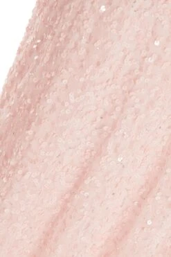 Nude Sequin Maxi Dress -Women Clothing Sales Store 00100035955 ZS