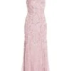 Pink Sequin Fishtail Maxi Dress -Women Clothing Sales Store 00100035957 ZM