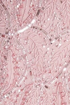 Pink Sequin Fishtail Maxi Dress 11 Pink Sequin Fishtail Maxi Dress -Women Clothing Sales Store 00100035957 ZS