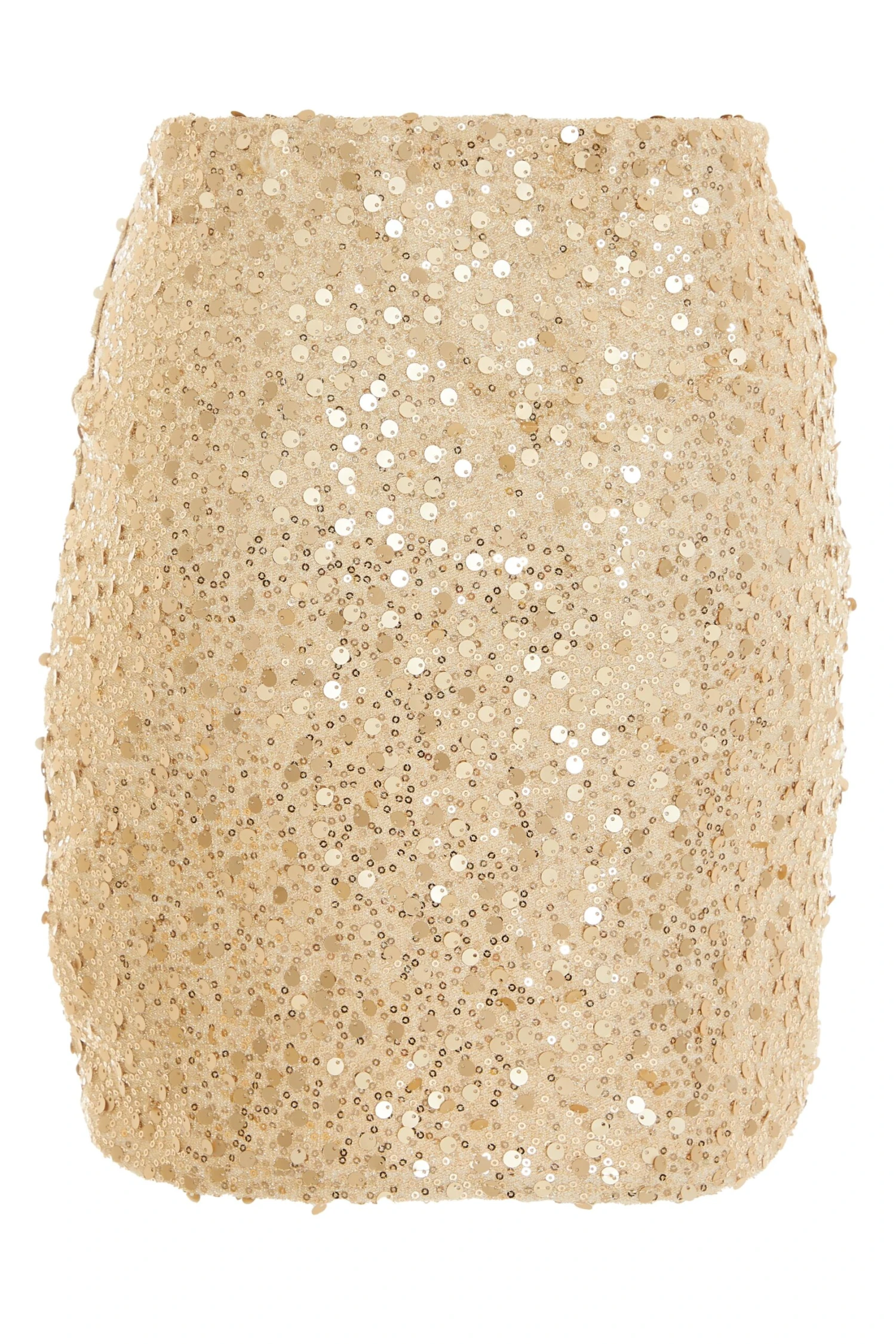 Gold Sequin Mini Skirt 5 Gold Sequin Mini Skirt - Image 5