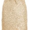 Gold Sequin Mini Skirt -Women Clothing Sales Store 00100036035 ZM