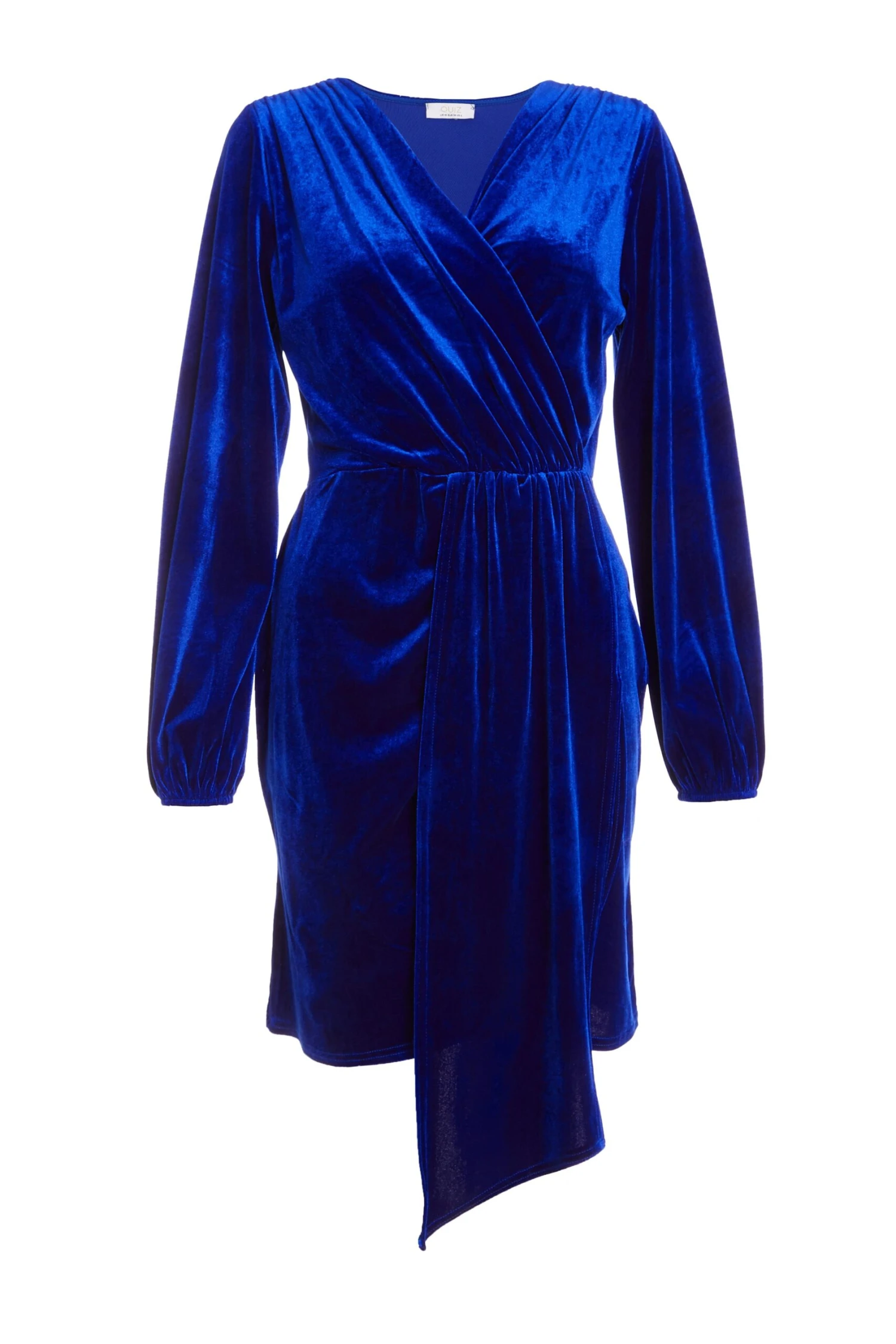 Royal Blue Velvet Sash Bodycon Dress 1 Royal Blue Velvet Sash Bodycon Dress