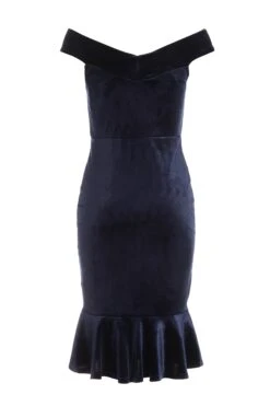Petite Royal Blue Velvet Midi Dress 10 Petite Royal Blue Velvet Midi Dress -Women Clothing Sales Store 00100036089 ZB