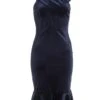 Petite Royal Blue Velvet Midi Dress
