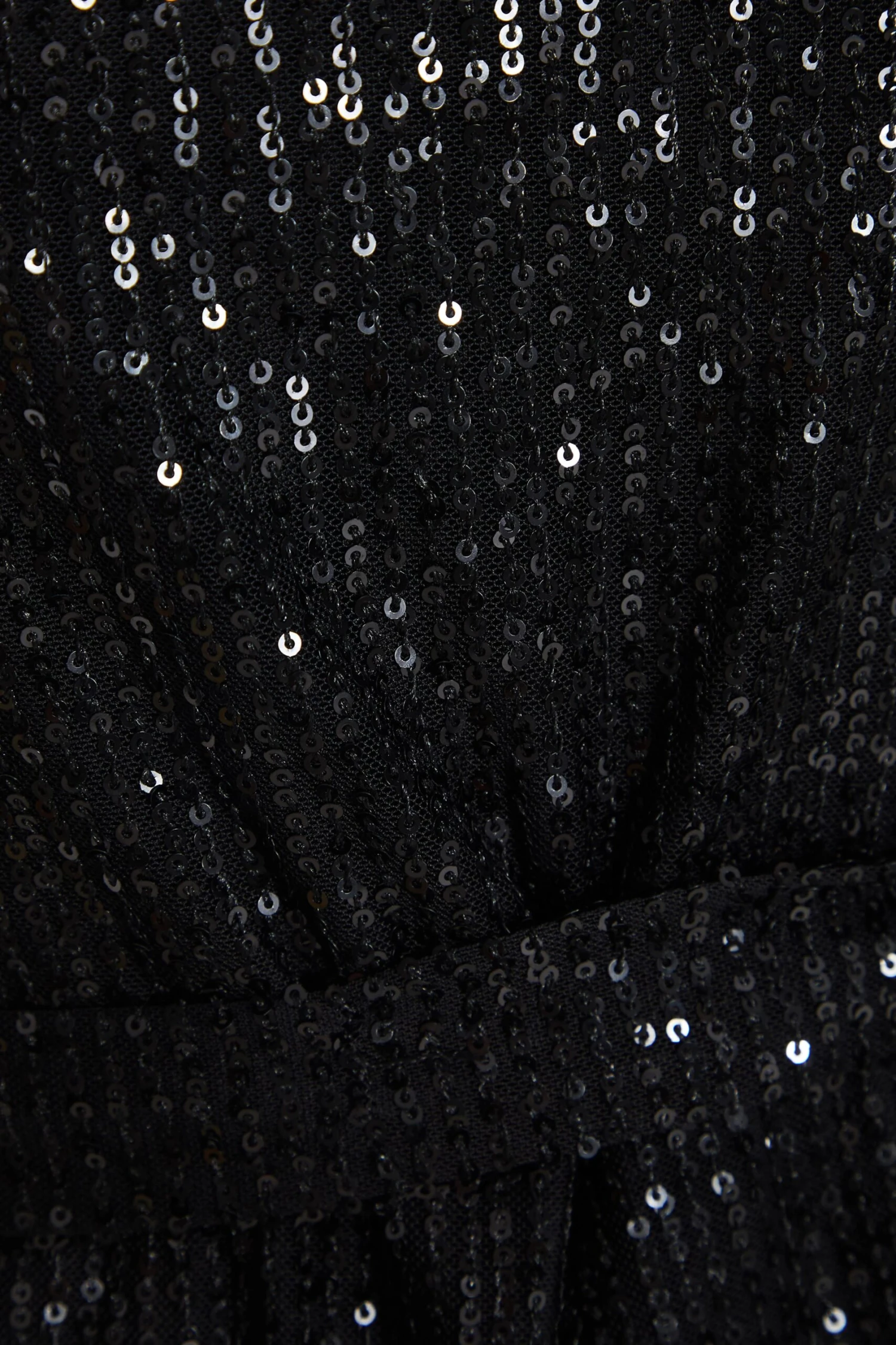 Black Sequin One Shoulder Playsuit 6 Black Sequin One Shoulder Playsuit - Image 6