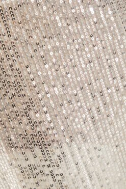 Champagne Sequin Palazzo Trousers -Women Clothing Sales Store 00100036145 ZS