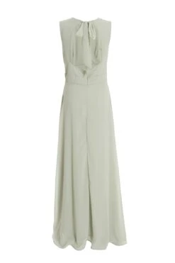 Sage Chiffon Backless Maxi Dress -Women Clothing Sales Store 00100036146 ZB