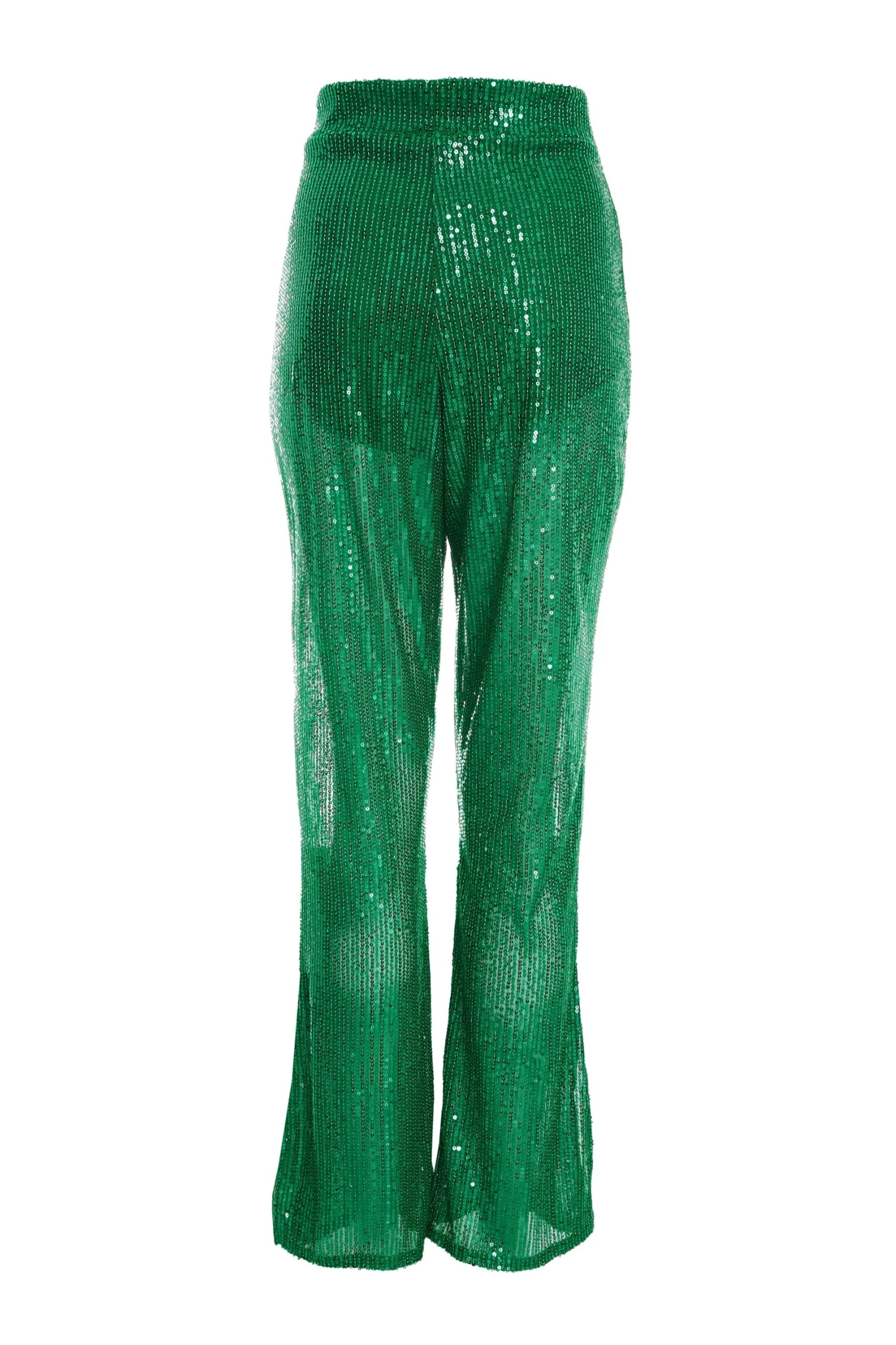Green Sequin Palazzo Trousers 5 Green Sequin Palazzo Trousers - Image 5