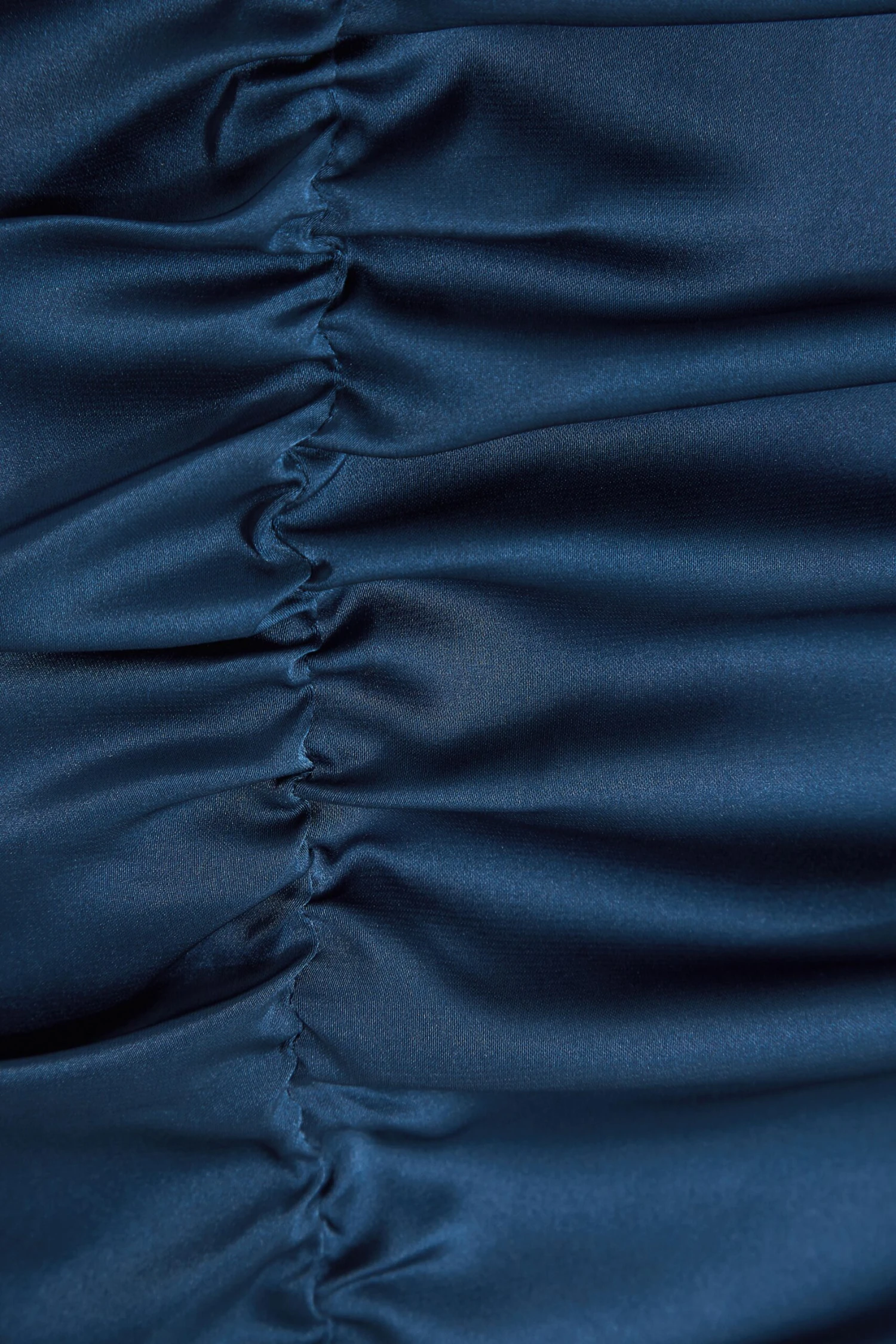 Blue Satin Ruched Mini Dress 6 Blue Satin Ruched Mini Dress - Image 6