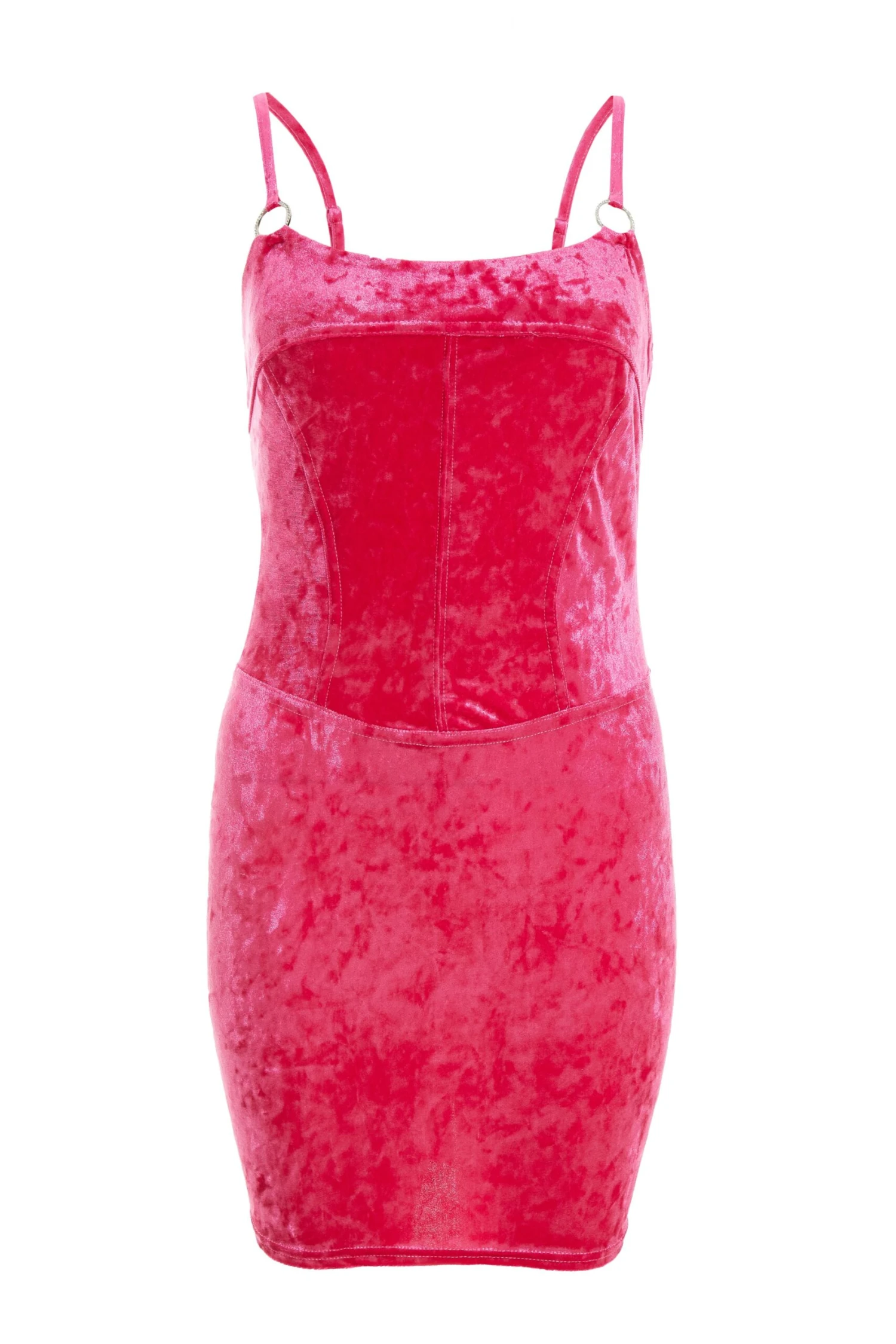 Pink Velvet Bodycon Mini Dress 1 Pink Velvet Bodycon Mini Dress