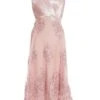 Pink Embroidered Dip Hem Dress 12 Pink Embroidered Dip Hem Dress -Women Clothing Sales Store 00100036181 ZM
