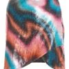Multicoloured Sequin Marble Print Mini Skirt -Women Clothing Sales Store 00100036199 ZM