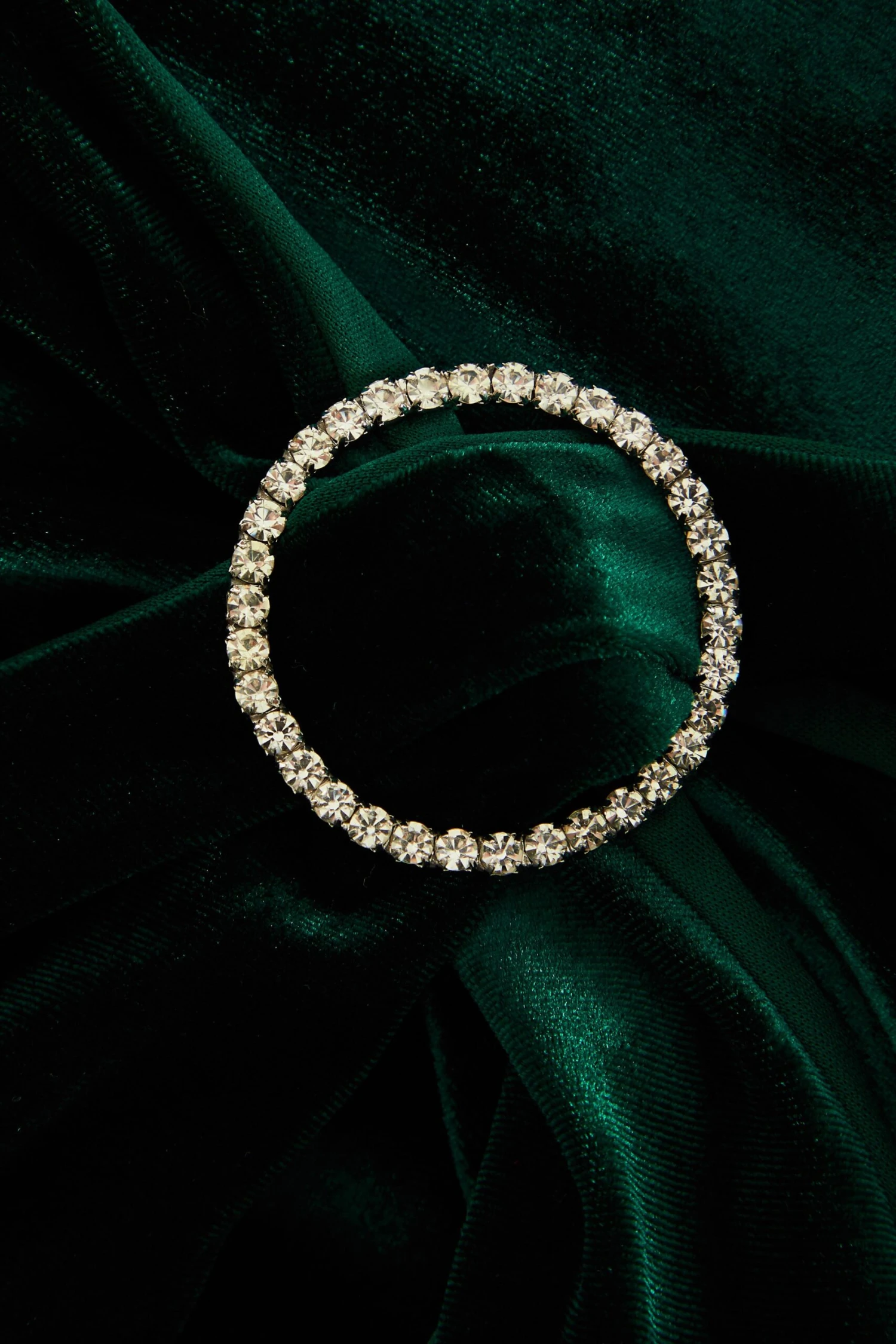 Petite Bottle Green Velvet Diamante Halter Neck Dress 6 Petite Bottle Green Velvet Diamante Halter Neck Dress - Image 6