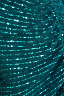 Teal Sequin Ruched Bodycon Mini Dress 11 Teal Sequin Ruched Bodycon Mini Dress -Women Clothing Sales Store 00100036282 ZS