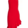Red One Shoulder Bow Midi Dress 13 Red One Shoulder Bow Midi Dress -Women Clothing Sales Store 00100036286 ZM