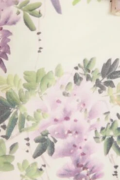 White Chiffon Floral Frill Maxi Dress -Women Clothing Sales Store 00100036290 ZS