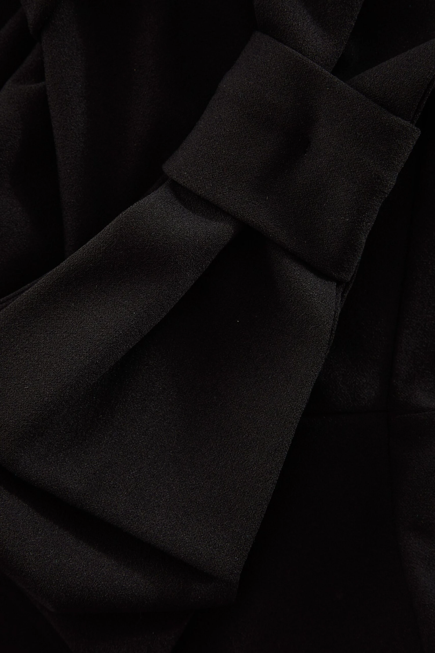 Black One Shoulder Bow Midi Dress 6 Black One Shoulder Bow Midi Dress - Image 6