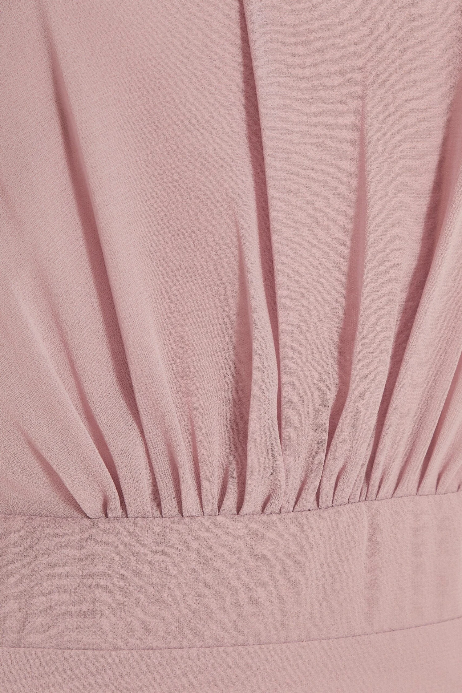 Pink Chiffon Frill Sleeve Maxi Dress 6 Pink Chiffon Frill Sleeve Maxi Dress - Image 6