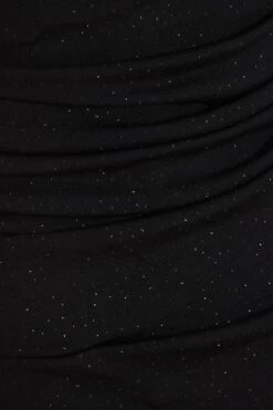 Black Bardot Glitter Ruched Bodycon Mini Dress 11 Black Bardot Glitter Ruched Bodycon Mini Dress -Women Clothing Sales Store 00100036425 ZS