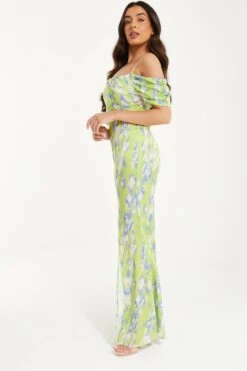 Petite Lime Marble Print Satin Maxi Dress 9 Petite Lime Marble Print Satin Maxi Dress -Women Clothing Sales Store 00100036465 XS