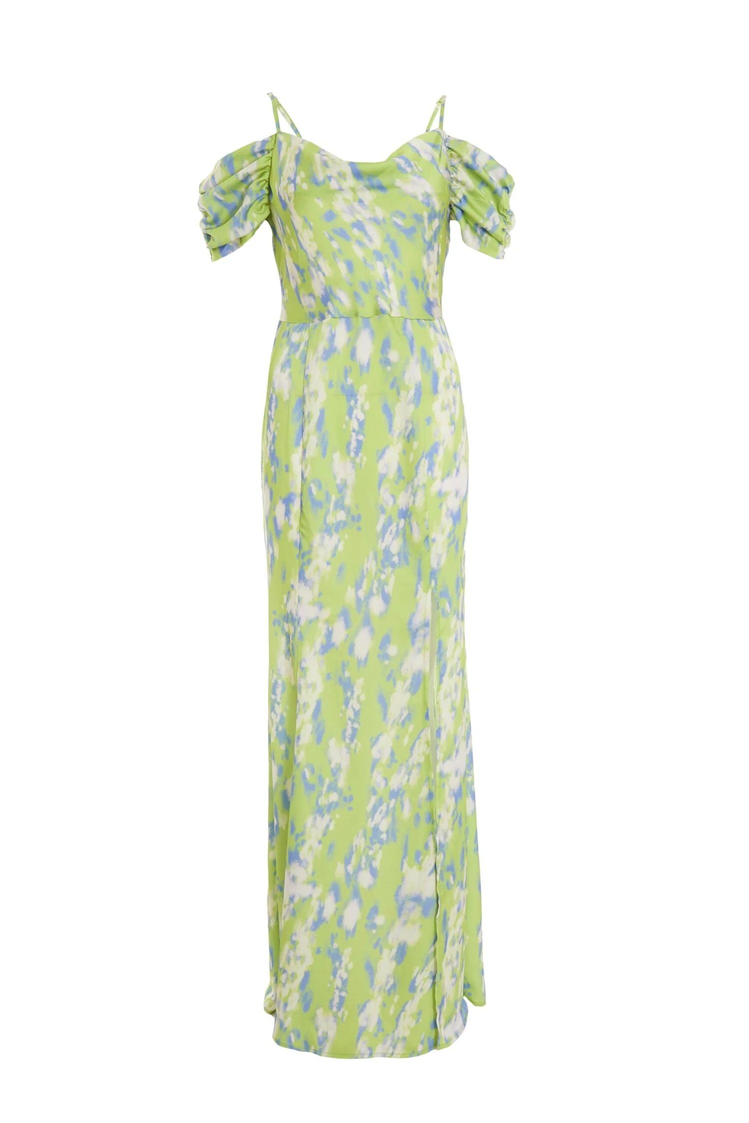 Petite Lime Marble Print Satin Maxi Dress 1 Petite Lime Marble Print Satin Maxi Dress
