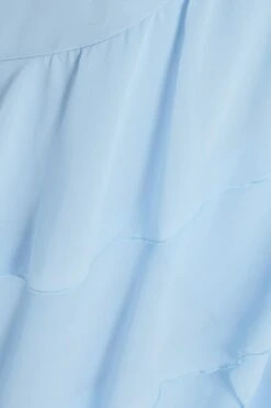 Light Blue Chiffon Frill Maxi Dress 11 Light Blue Chiffon Frill Maxi Dress -Women Clothing Sales Store 00100036489 ZS