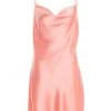 Pink Satin Slip Mini Dress -Women Clothing Sales Store 00100036491 ZM