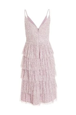 Petite Lilac Sequin Tiered Midi Dress 10 Petite Lilac Sequin Tiered Midi Dress -Women Clothing Sales Store 00100036496 ZB