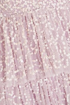 Petite Lilac Sequin Tiered Midi Dress 11 Petite Lilac Sequin Tiered Midi Dress -Women Clothing Sales Store 00100036496 ZS