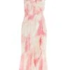 Pink Brush Stroke Frill Midaxi Dress 12 Pink Brush Stroke Frill Midaxi Dress -Women Clothing Sales Store 00100036520 ZM